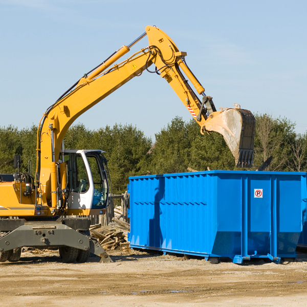 can i choose the location where the residential dumpster will be placed in East Conemaugh PA